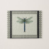 Elegant Blue Dragonfly Puzzle (Horizontal)