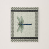 Elegant Blue Dragonfly Puzzle (Vertikal)