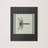 Elegant Blue Dragonfly Puzzle (Vertikal)