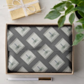 Elegant Blue Dragonfly Seidenpapier (Geschenk)