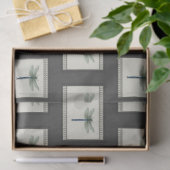 Elegant Blue Dragonfly Seidenpapier (Geschenk)