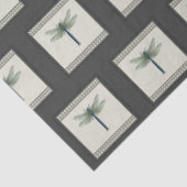 Elegant Blue Dragonfly Seidenpapier (Detail)