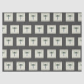 Elegant Blue Dragonfly Seidenpapier (Vorderseite)