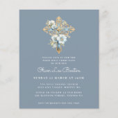 Elegant Blue | Erste Einladung zum Gemeinschaftsha (Vorderseite)