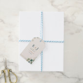 Elegant Blue Eucalyptus Geschenkanhänger (Mit Garn)