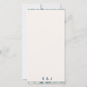 Elegant Blue Eucalyptus Watercolor Botanical (Rückseite)