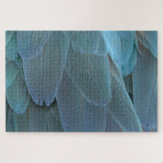Elegant Blue Feather Puzzle