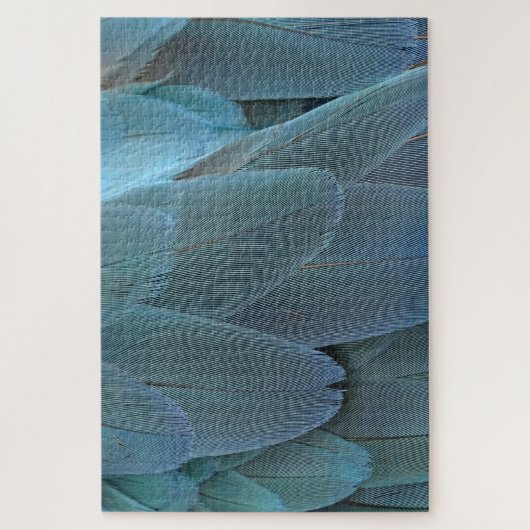 Elegant Blue Feather Puzzle (Vertikal)