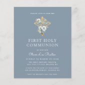 Elegant Blue First Community Budget Einladung (Vorderseite)