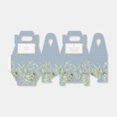 Elegant Blue First Holy Communion Greenery Gefalle Geschenkschachtel (Ungefaltet)