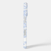 Elegant Blue Floral Botanical Case-Mate iPhone Hülle (Rückseite / Rechts)