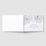 Elegant Blue Floral Bridal Bridal Shower Gästebuch<br><div class="desc">Capture sweet memories from the celebration with this blue floral bridal shower guest book featuring soft blooms and a delicate bow. Guests can leave notes,  wishes,  and advice for the bride while creating a keepsake to look back on for years.</div>