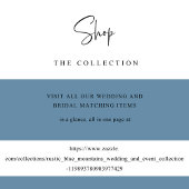 Elegant Blue Floral Bridesmaids Brunch/Mittagessen Einladung