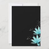 Elegant Blue Floral Fundraiser Einladung (Rückseite)