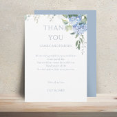 Elegant Blue Floral Hydrangea Wedding Vielen Dank