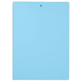 Elegant Blue Floral Watercolor Clipboard Klemmbrett (Rückseite)