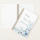 Elegant Blue Floral Wedding Planner Planer (Anzeige)