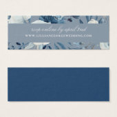 Elegant Blue Floral Wedding Website UAWG (Vorne & Hinten)