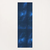 Elegant Blue Floral Yogamatte (Rückseite)