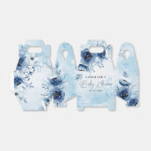 Elegant Blue Flowers Boy Baby Shower Geschenkschachtel (Ungefaltet)