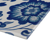 Elegant Blue French Country Chinoiserie Names Year Schneidebrett (Ecke)