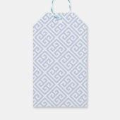 Elegant Blue Future Mrs Monogram Brautparty Geschenkanhänger (Rückseite)