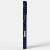 Elegant Blue Geometric Case-Mate iPhone Hülle (Rückseite / Rechts)