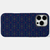 Elegant Blue Geometric Case-Mate iPhone Hülle (Rückseite (Horizontal))