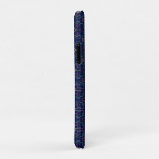 Elegant Blue Geometric iPhone / iPad Gehäuse Case-Mate iPhone Hülle (Hinten/Rechts)