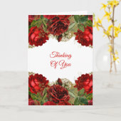 Elegant Blue Gold Blumendenken Karte (Gelbe Blume)