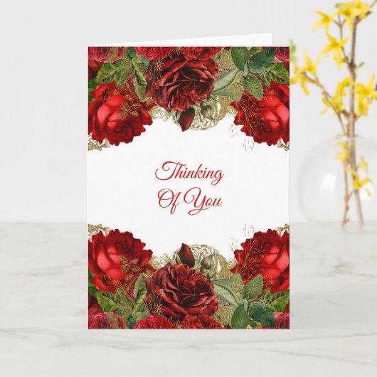 Elegant Blue Gold Blumendenken Karte (Gelbe Blume)