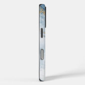 Elegant Blue Gold Glitter Abstract Flow            Case-Mate iPhone Hülle (Rückseite / Rechts)