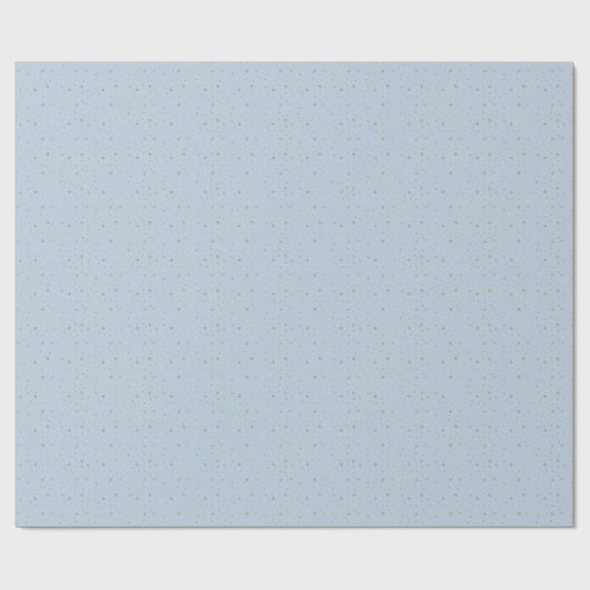 Elegant Blue & Gold Glitter Geschenkpapier (Flach)