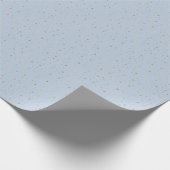 Elegant Blue & Gold Glitter Geschenkpapier (Ecke)