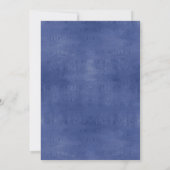 Elegant Blue Gold Mandala Indian Wedding Einladung (Rückseite)