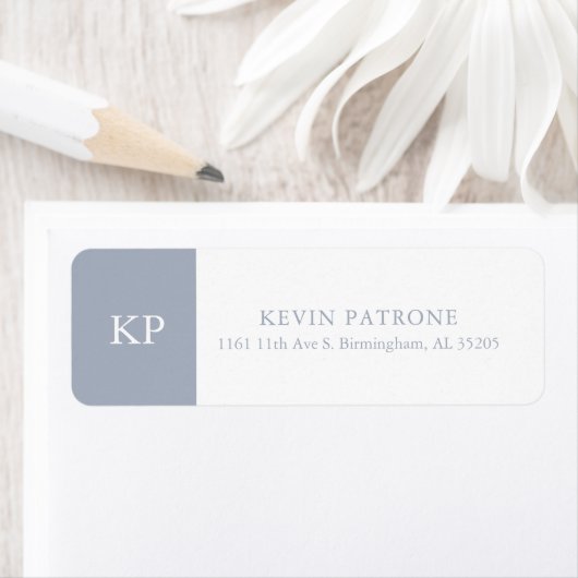 Elegant Blue Gray | Grauer Text Minimalistisch (Insitu)