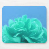 Elegant Blue Green Floral Mousepad (Vorne)