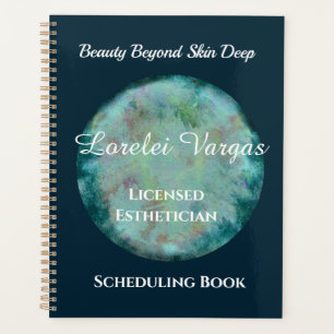 Elegant Blue Green Watercolor Planer