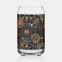 Elegant Blue "Heritage Inspiriert Patterns" Drinkw