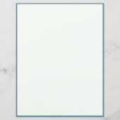 Elegant Blue Hummingbird personalize Paper (Rückseite)