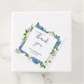 Elegant Blue Hydrangea Babydusche Vielen Dank Geschenkanhänger (Beispiel)