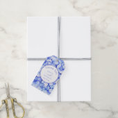 Elegant Blue Hydrangea Blume Wedding Vielen Dank Geschenkanhänger (Mit Garn)