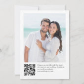 Elegant Blue Hydrangea Blush Pink Roses Wedding Einladung (Rückseite)