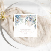 Elegant Blue Hydrangea Brautparty Napkins Serviette