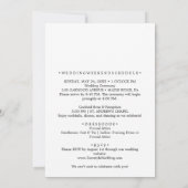 Elegant Blue Hydrangea Bridal Dusche Einladung (Rückseite)