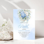 Elegant Blue Hydrangea Bridal Shower Invitation Einladung