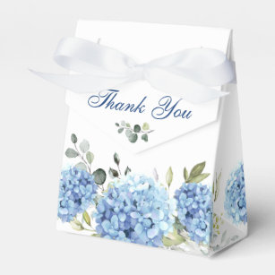 Elegant Blue Hydrangea Eucalyptus Gift Wedding Geschenkschachtel