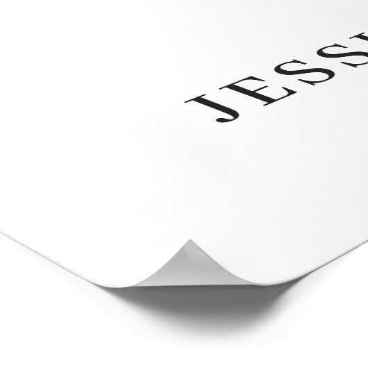 Elegant Blue Hydrangea Eucalyptus PROBE DINNER Poster (Ecke)