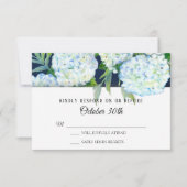 Elegant Blue Hydrangea Floral Navy UAWG Wedding Einladung (Vorderseite)