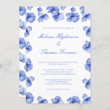 Elegant Blue Hydrangea Floral Wedding